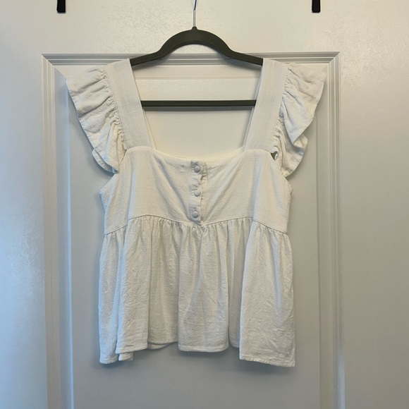 Vici White Babydoll Top - Picture 8 of 9